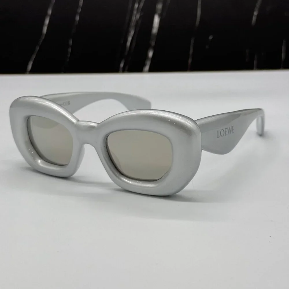 NEW LW40117I 20C LOEWE SILVER UNISEX LOEWE SUNGLASSES